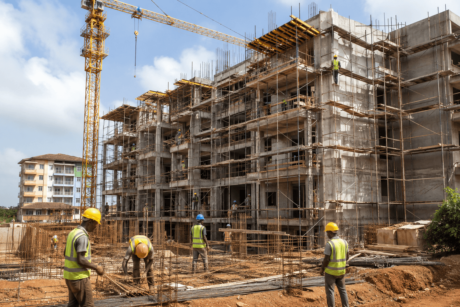 Chantier de construction SIMACO Guinée